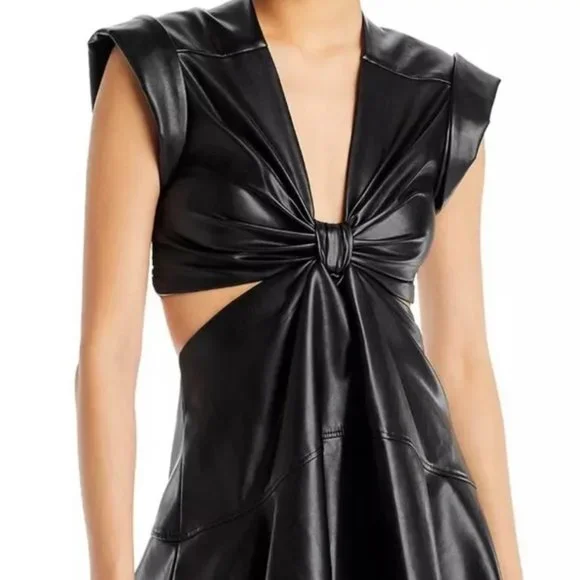 Jason Wu Faux Leather Black Dress - New with Tag - Picture 2 of 4